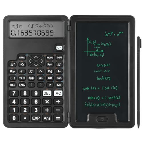 OFFCUP Wissenschaftlicher Taschenrechner mit Notizblock, 240 Funktionen Zweizeilig Funktionsrechner mit Schreibtafel und Stift, Schulrechner für Schule School Supplies Geschenke für Studenten Geschenk OFFCUP Wissenschaftlicher Taschenrechner mit Notizblock, 240 Funktionen Zweizeilig Funktionsrechner mit Schreibtafel und Stift, Schulrechner für Schule School Supplies Geschenke für Studenten Geschenk