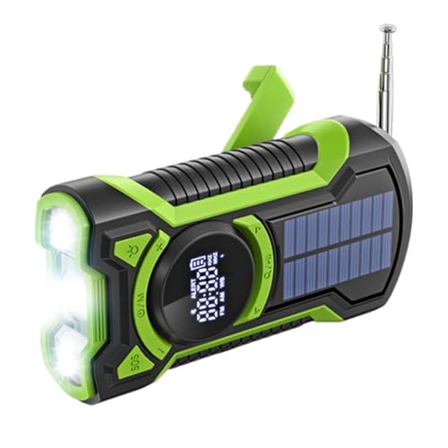 Radio Météo Manivelle Énergie Secours Batterie 5000 mAh pour le Travail