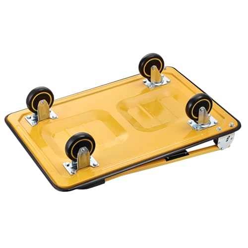 Lawazim Foldable Push Cart Dolly - 73x47x83cm, 150kg Capacity - Heavy-Duty Folding Utility Cart with Spacious Platform and Smooth Rolling Wheels -for Warehouse Use, Moving Equipment & Package Delivery