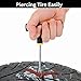 ECHZED Heavy Duty Tire Repair Tools Kit -Tools for Quick and Easy Repair - Flat Tire Puncture Repair Kit for Cars, Trucks, Motorcycles, ATV, Tire Plug Kit,Jeep, Tractor and Trailer Tire Repair Kit