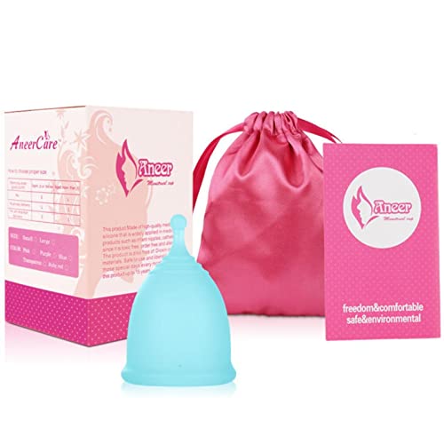 Copa Menstrual Talla L Reutilizable, Silicona Certificada, Incluye Bolsa Transporte Cover