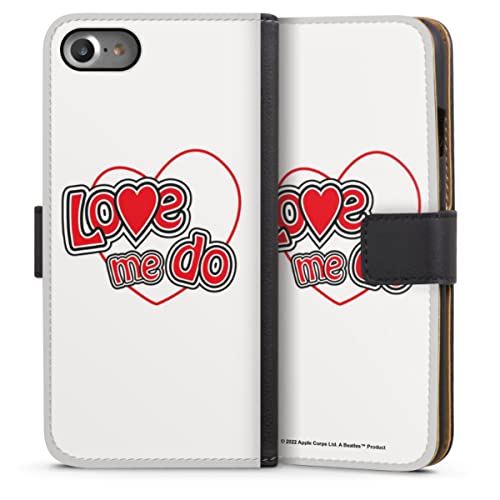 DeinDesign Etui Compatible avec Apple iPhone 7 Etui Folio Etui magnetique Love Me Do The Beatles Musique - Les Beatles, Paul McCartney, John Lennon, RIngo Starr, George Harrison DeinDesign Etui Compatible avec Apple iPhone 7 Etui Folio Etui magnetique Love Me Do The Beatles Musique