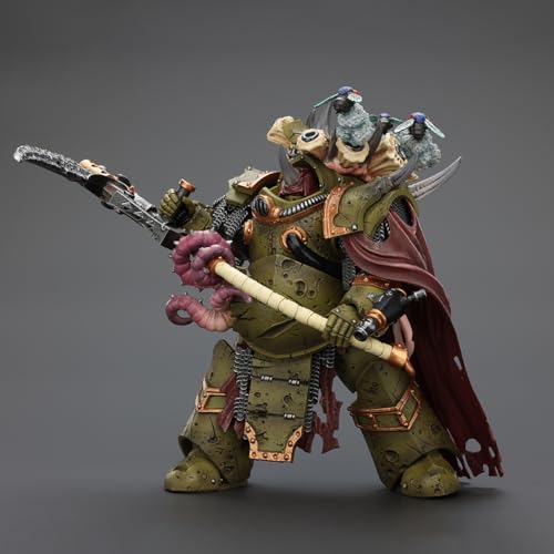 Image of JOYTOY 1 /18 Action Figure Warhammer 40k - Death Guard - Deathshroud Terminator 2 - with Manreaper and Plaguespurter Gauntlets 5.51 inch Birthday Gifts for Collectors 15Age+ JT02595