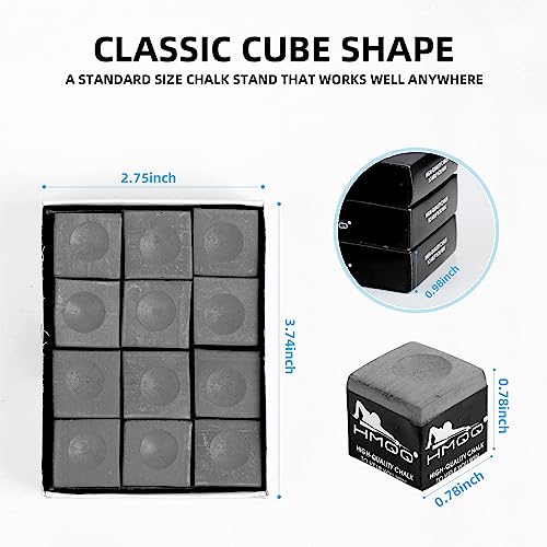 HMQQ Billiards Chalk (Gray Set of 12) - Thumbnail 2