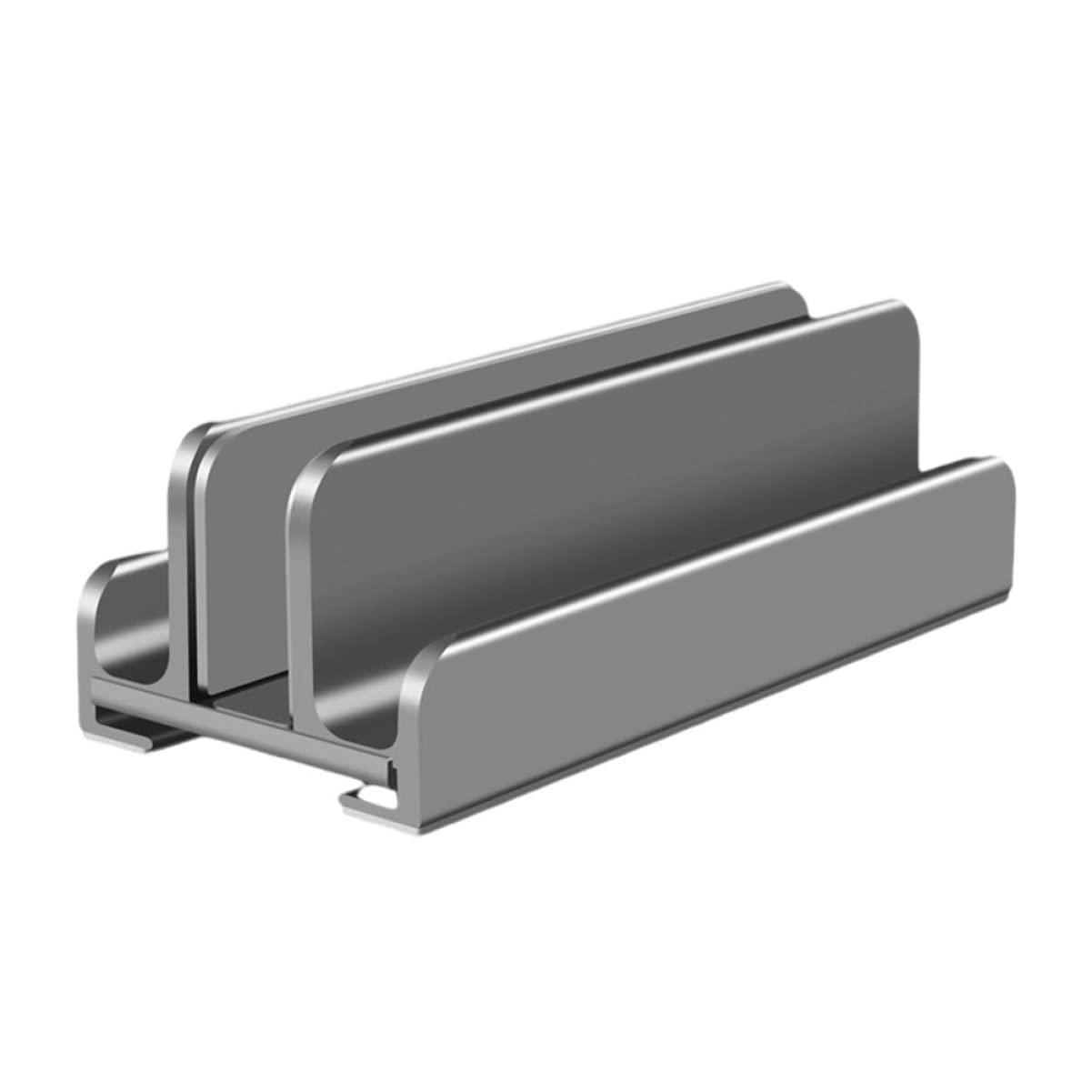SHINEOFI 2 Piezas Soporte de Escritorio Ajustable para Tablet y Ordenador Portátil Base de Aleación y Diseño Vertical y Estable para Oficina y Hogar