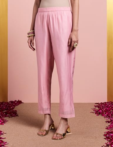 Image of Amazon Brand - Myx Women's A-Line Kurta Set with Organza Dupatta (Available in Plus Sizes)