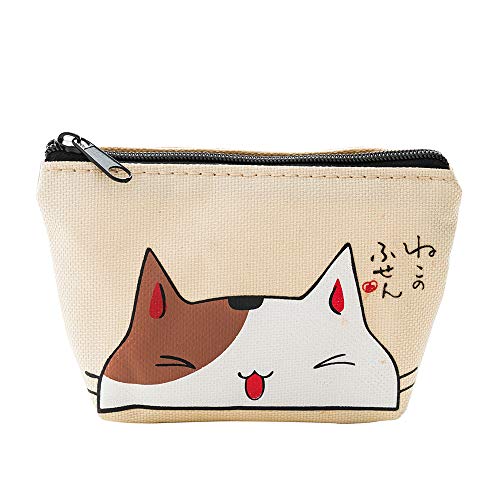 Preisvergleich Produktbild probeninmappx Frauen Mini Brieftasche Nette Katze Kartenhalter Schlüssel Geld Taschen für Mädchen Kinder Kinder Tasche