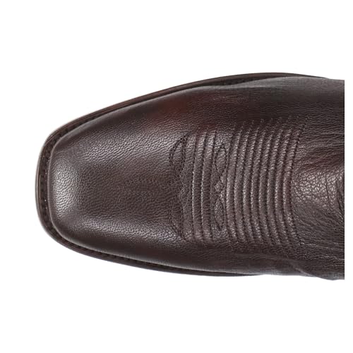 Dan Post Boots Mens Jerry Embroidered Square Toe Pull On Casual Boots Mid Calf - Brown4