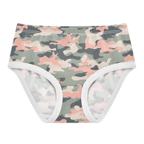 Little Girls' Soft Cotton Underwear Kids Breathable Comfort Camo Panties Briefs Toddler