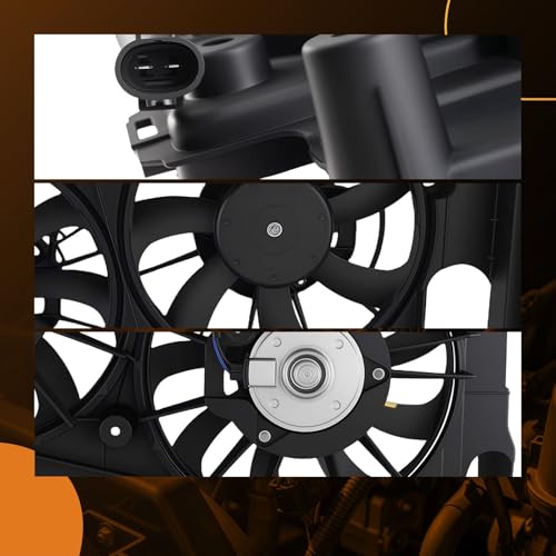 Image of maXpeedingrods Dual AC Condenser Radiator Cooling Fan Fit for Toyota Prius 2010-2015, for Toyota Prius V 2012-2018, for Lexus CT200H 2011-2017, 1671137040 TO3115159