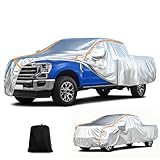 [Détails de conception] Housse de Voiture pour Pick-up pour Dacia Duster III Pick-up 2025-.1 : Fermeture éclair sur le côté gauche pour faciliter l'entrée et la sortie. 2 : Déflecteurs d'air avant et arrière pour une meilleure tenue de la housse même par grand vent. 3 : Bandes réfléchissantes pour une meilleure visibilité la nuit. 4 : Poches pour rétroviseurs pour les protéger. 5 : Quatre sangles pour fixer la housse aux quatre roues.