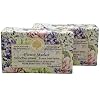 Wavertree London Flower Market Scented Natural Soap 2 Bars 7oz Moisturizing French Triple Milled Soap Bars enriched with shea butter Pure Plant Oil Bath Body Soap for All Skin Types