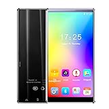 AIBAB Smart Mp4 Player, Internet WiFi Bluetooth 5.0 HD Music Playermp3, Altavoz De Calidad De Sonido Sin Pérdidas De Pantalla Completa De 5 Pulgadas Walkman, Sistema Android,8G-Black