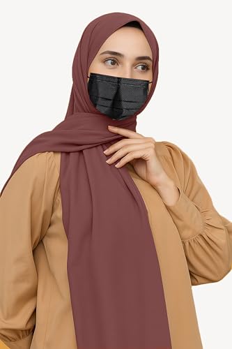 Image of Premium Georgette Hijab for Women, Lightweight and Breathable | 180x70 cm