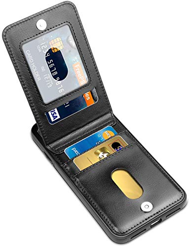 LakiBeibi for iPhone Xs Max Case, Premium Leather Anti-Scratch iPhone Xs Max Wallet Case with Credit Card Slots Folio Flip Shockproof Protective Cover for iPhone Xs Max 6.5 Inch (2018) - Black