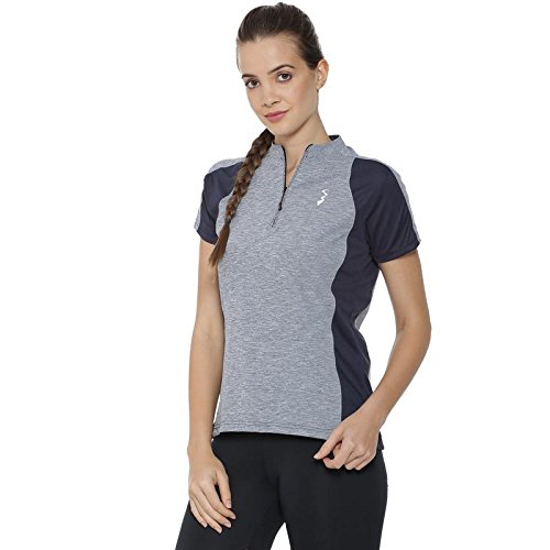 Image of PINACOLADA Solid Women Mandarin Collar Light Blue Sports Jersey