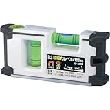 新潟精機 SK 超磁力レベル マグネット付 100mm 白 ML-100KW