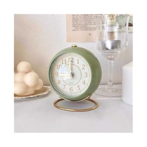 Reloj despertador analógico a pilas para mesa de noche 2