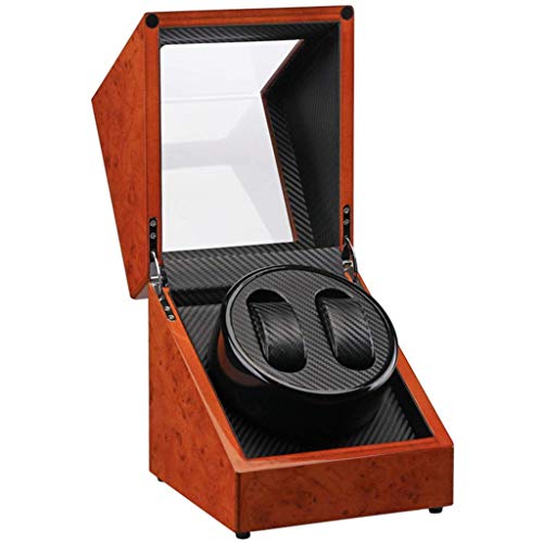 CAPXXIN Caja de bobinador de relojes para relojes, caja de reloj 2+0, agitador de bobinado automático, caja de motor giratorio, cabeza única, 2 epítopos, caja de reloj necesaria