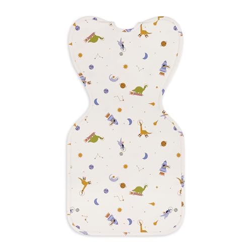 Image of Love to Dream Swaddle UP, Baby Sleep Sack, Self-Soothing Swaddles for Newborns, Get Longer Sleep, Secure Fit Helps Calm Startle Reflex, New Born Essentials for Baby, 1.0 TOG, 13-19 lbs, Space Dinos