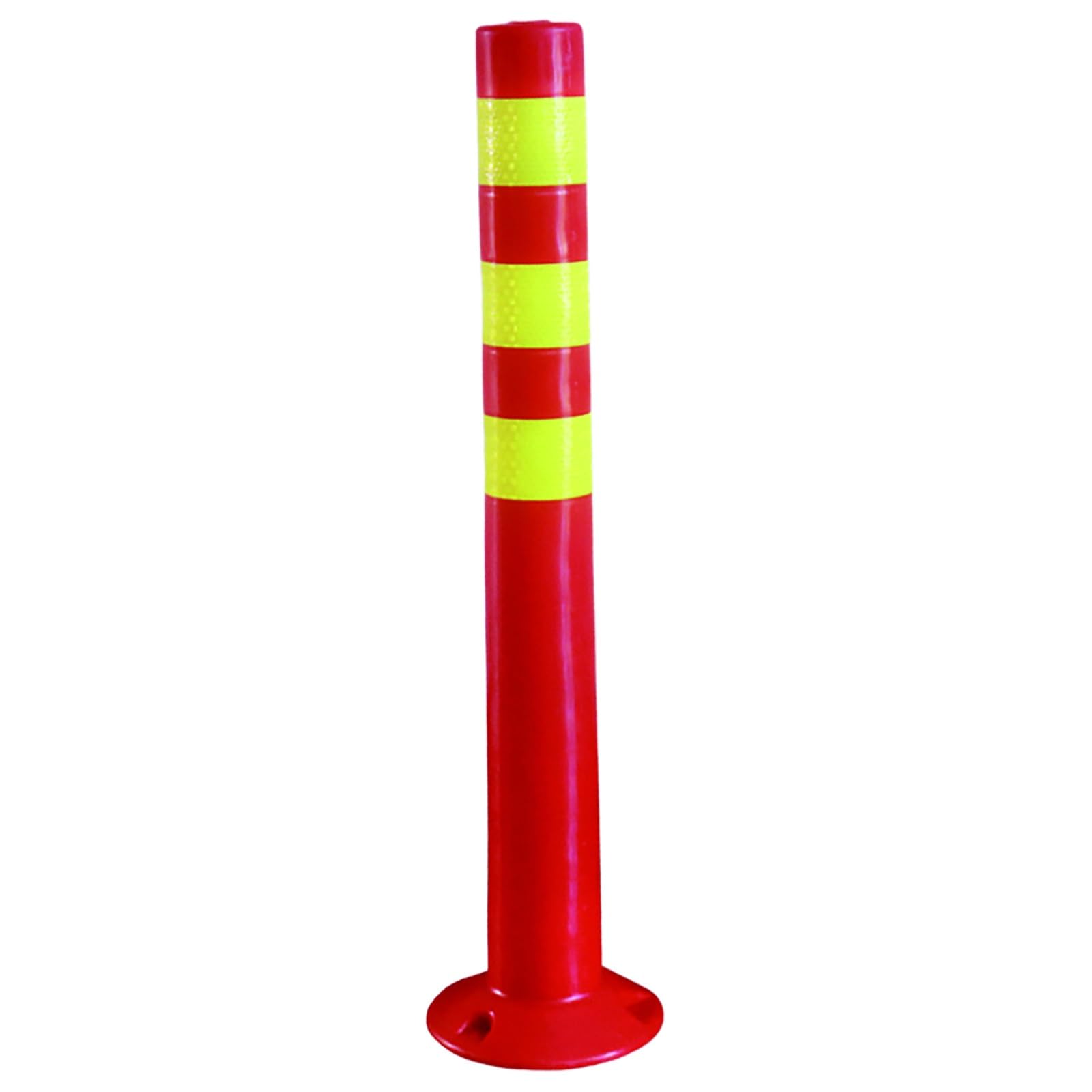 75cm Columna de Advertencia Reflectante, Cono de Seguridad, Barrera de Seguridad de Estacionamiento, Poste de Seguridad para Intersecciones Urbanas, Estacionamientos y Obras de Construcción
