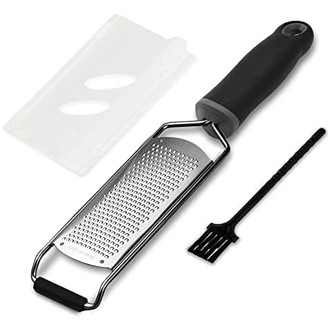 Wellehomi Zester Grater with Soft Handle Cover
