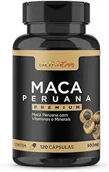 Maca Peruana Original Com Vitaminas e Minerais 120 Cápsulas