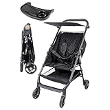 [MRG] ベビーカー 軽量 コンパクト 折りたたみ 収納付き リクライニング 耐荷重50kg セカンドベビーカー バギー 持ち運びやすい 旅行用 ベビー 赤ちゃん 子ども用 (ブラック)
