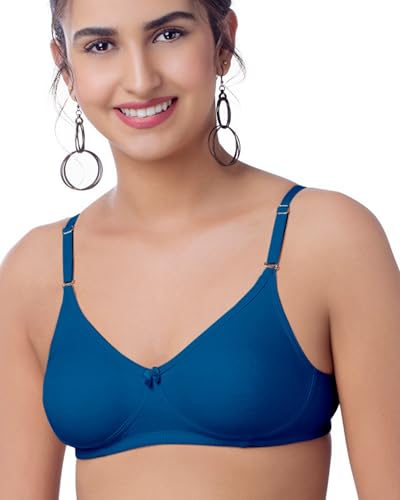 Image of Brida Breathable Cotton Non-Padded Transparent Bra - Comfortable, Stylish, and Lightweight Lingerie for Women - Monica