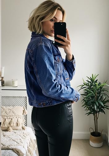 Jean Jacket Women - 100% Cotton Denim Jacket for Women in Regular & Plus Sizes Waist Adjuster - Nashville outfits for women4