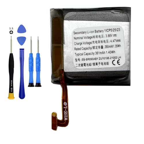 Vvuilsty EB BR890ABY   Batería Recargable Pilas para Relojes de 0 Ciclos Compatible con Samsung Galaxy Watch 4 Classic SM R890 SM R895 (46 mm)/Galaxy Watch 4 SM R870 SM R875 SM R875U (44 mm)