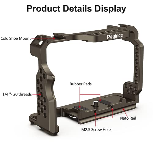 Image of Camera Cage with Standard Cold Shoe for Sony A7M3 /A73 /A7R3 /A7R2 Camera etc.