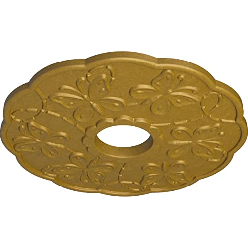 Image of Ekena Millwork CM17TSPGSDecorative Ceiling Medallions Modeled After Original Historical Patterns & Designs, Pharaoh's Gold