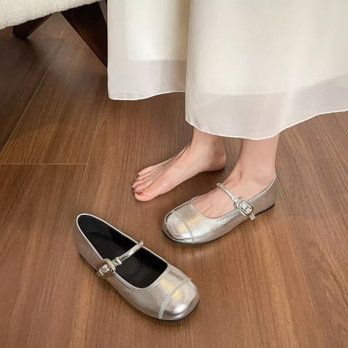 Hee grand Womens Ballet Mary Jane Flats Comfortable Business Office Dress Shoes for Women Dressy2