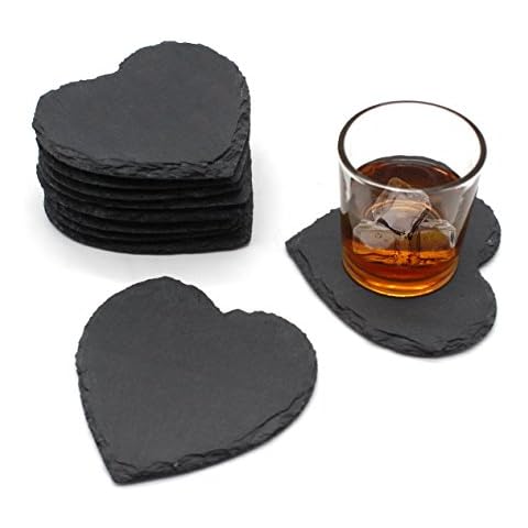 Van Gogh Handmade Slate Heart Coaster Set Cover