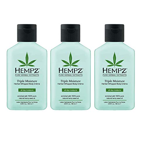 Hempz Triple Moisture Herbal Whipped Body Creme 2.25 Ounce