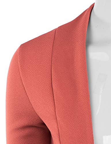 Image of DOUBLJU Bolero Open Front Cardigan Crop Jackets 3 /4 Sleeve Basic Cropped Blazers Business Casual for Womens with Plus Size