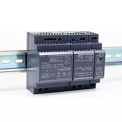 Fuente de alimentación DIN de 24V y 100W modelo HDR-100N de perfil delgado
