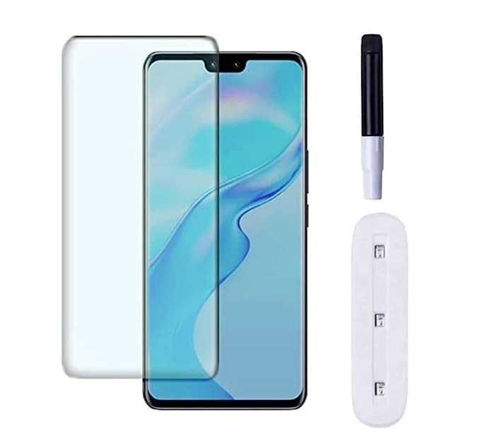 Image of Premium Tempered Glass Design For Vivo V232 Cellphone(3D Curved Uv)Advanced Border Less Full Edge To Edge 3D Curved Uv Screen Protector&Easy Installation Kit(Pack Of 1)Asy Installation Kit