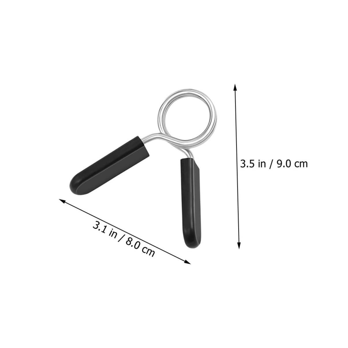 GAROZATION Weightlifting Bar Buckle Barbell Clips 4pcs Bar Spring Lock Collars for Dumbbell Bars