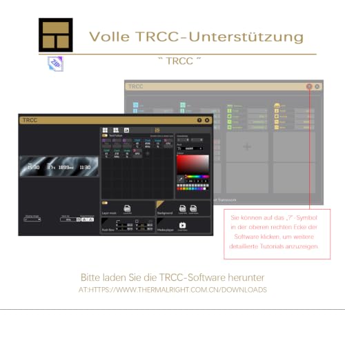 THERMALRIGHT Trofeo Vision 11.3 LCD Black 11,3-Zoll Magnet IPS-Display, 1920x400 Auflösung… – Ansicht 5