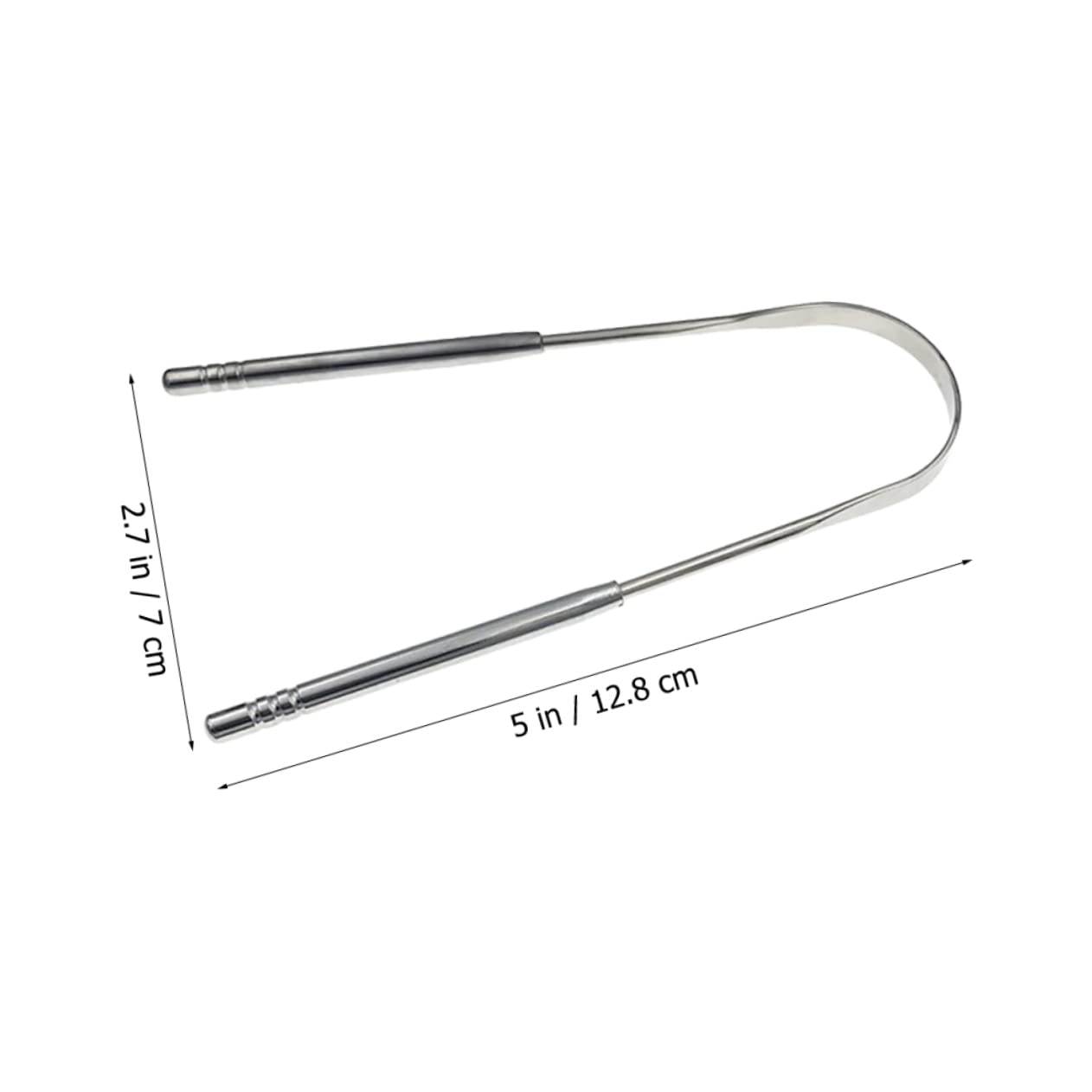PartyKindom Tongue Scraper for Adults 2 Pack Stainless Steel Tongue Scrapers Boys and Girls Oral Care Tools