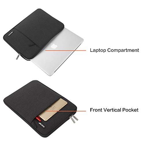Image of MOSISO Laptop Case 18.5 inch, 18-18.5 inch Laptop Sleeve Compatible with ASUS Gaming Monitor HP Dell Lenovo Notebook, Polyester Vertical Computer Sleeve Bag with Pocket, Black