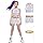 Girls Pop Singer Costume Kids Golden Demon Cosplay Iridescent Outfit 3 Pcs Top Shorts and Belt Set for Halloween Party EN216-M