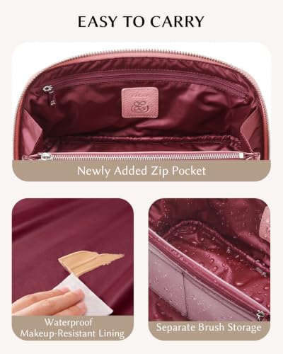 Image of EACHY Travel Makeup Bag Organizer, Toiletry Bag for Women, Cosmetic Pouch