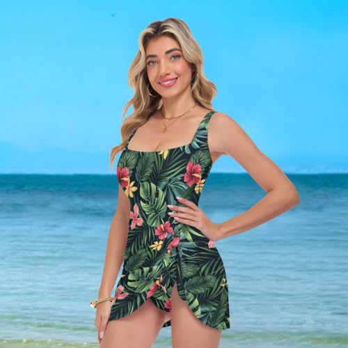 Maillot de bain push-up pour sculpter la silhouette à fleurs rouges - 7