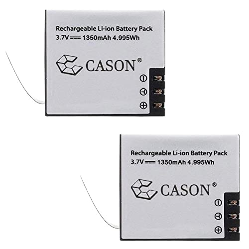 Cason 1350 mAh High Capicty Li-ion Rechargeable Batteries for Action Camera Cason CN10, CS6 & Also SJ4000 WiFi/SJ4000 AIR & Other Compatible Brands Action Camera(Pack of 2)