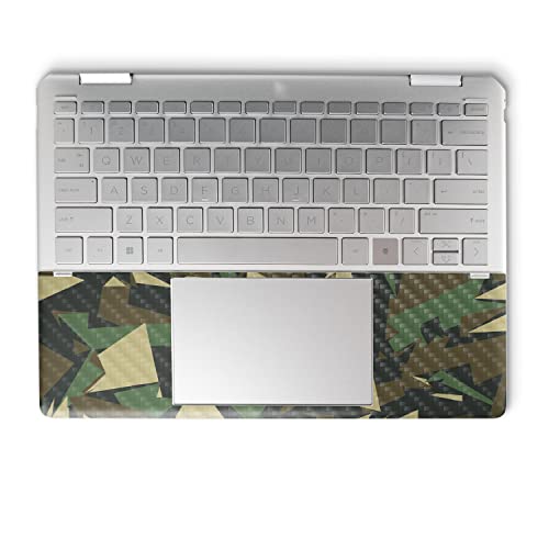 Image of MightySkins Carbon Fiber Skin Compatible with HP Spectre x360 14 inch (2022) Full Wrap Kit - Polygonal Camo | Protective Durable Textured Carbon Fiber Finish | Easy to Apply | Made in The USA