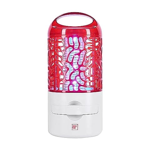 SWISSINNO Niszczyciel owadów - Pułapka na owady 10 Watt LED - Lampa na komary - Ochrona przed komarami i muchami do wnętrz, Wydajna