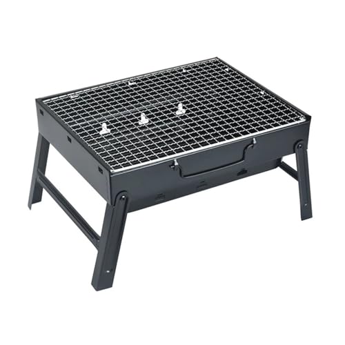 Parrilla plegable portátil para camping, 1 estufa de barbacoa al aire libre para patio trasero y viajes, compacta y ligera para una fácil instalación, perfecta para picnics y portón trasero